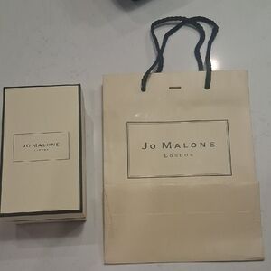 Jo Malone Cream Gift Bag and Box with Black Trim